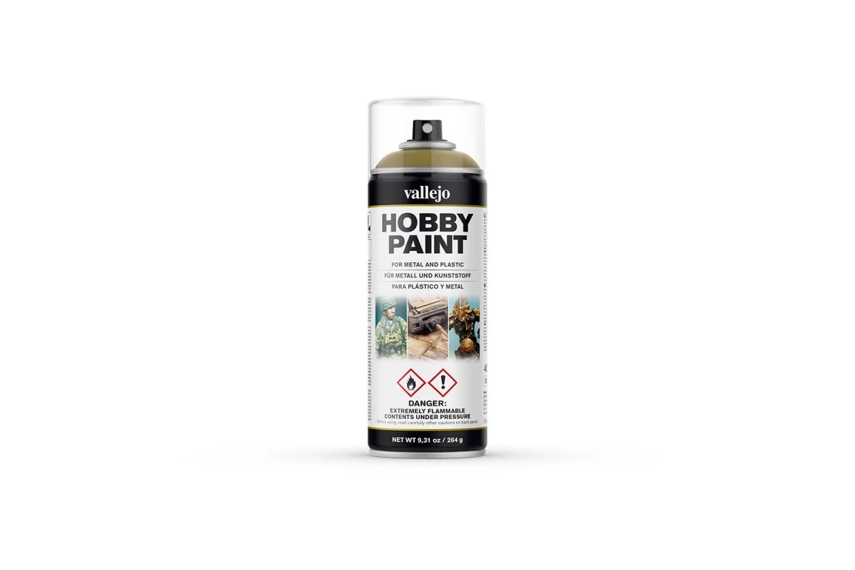 28001 | Vallejo Aerosol Panzer Yellow Hobby Spray Paint 400ml 3 28001 | Vallejo Aerosol Panzer Yellow Hobby Spray Paint 400ml