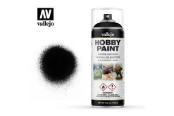 28012 | Vallejo Aerosol Black Primer Hobby Spray Paint 400ml
