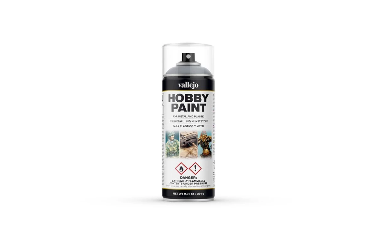 28021 | Vallejo Aerosol Silver Hobby Spray Paint 400ml 3 28021 | Vallejo Aerosol Silver Hobby Spray Paint 400ml