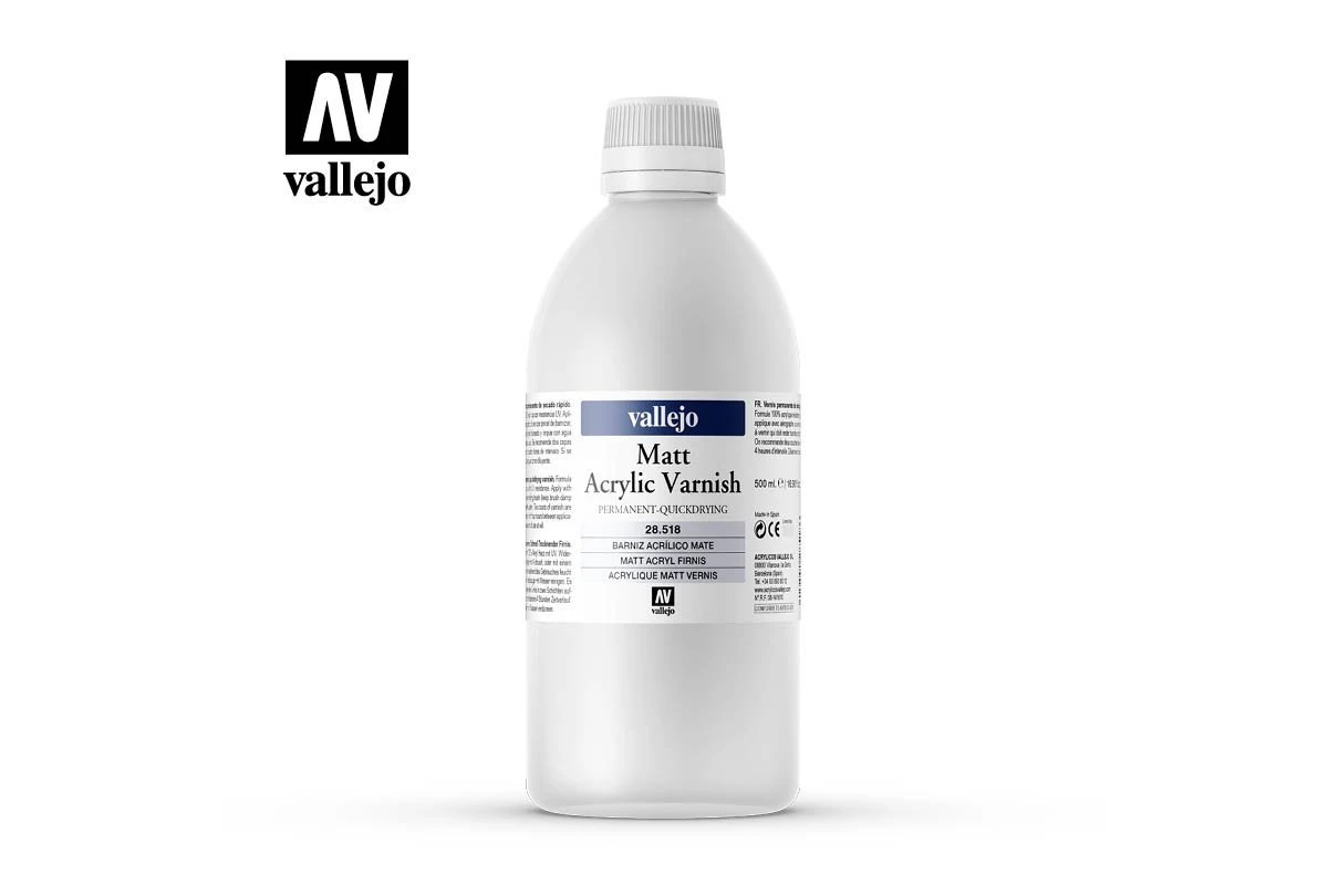 28518 | Vallejo Matt Acrylic Varnish 500ml 3 28518 | Vallejo Matt Acrylic Varnish 500ml