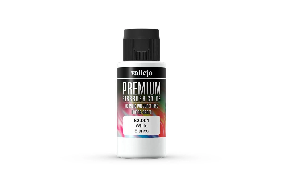 62001 | Vallejo White Polyurethane Premium Airbrush Airbrush Colour Paint 60ml 4 62001 | Vallejo White Polyurethane Premium Airbrush Airbrush Colour Paint 60ml - Image 2