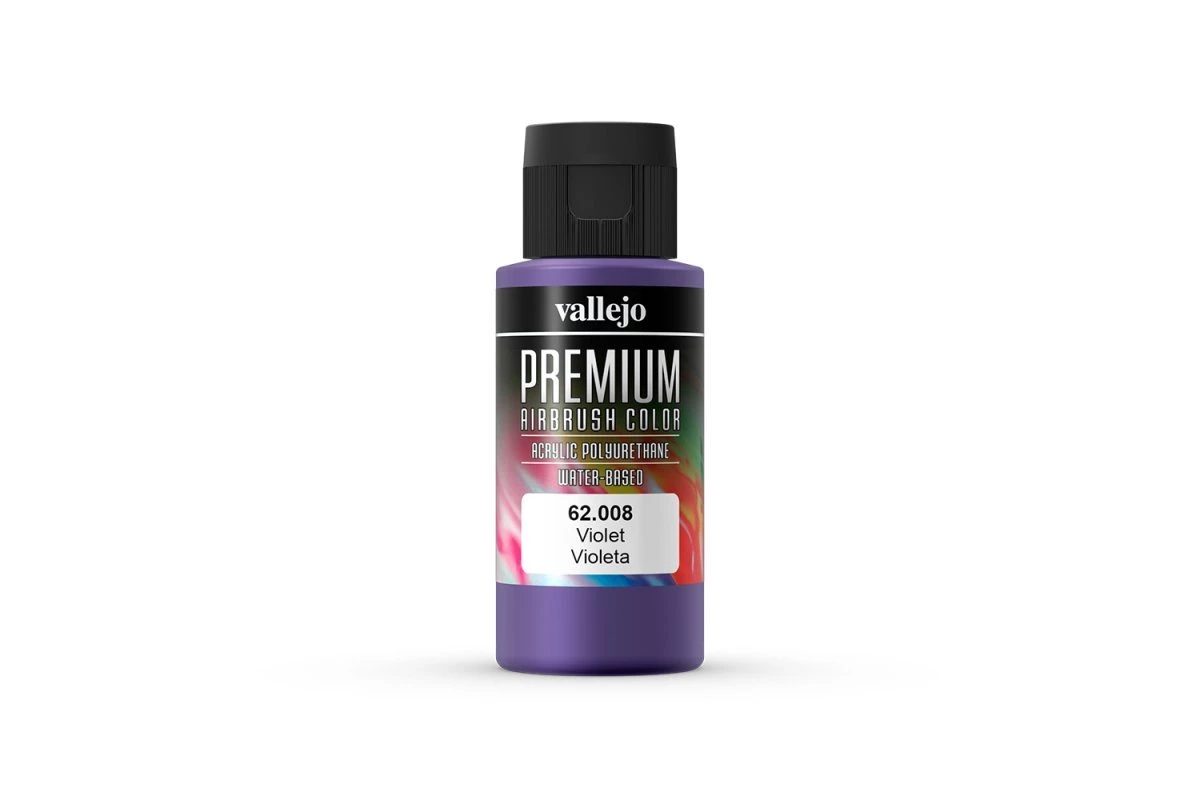 62008 | Vallejo Violet Polyurethane Premium Airbrush Airbrush Colour Paint 60ml 3 62008 | Vallejo Violet Polyurethane Premium Airbrush Airbrush Colour Paint 60ml