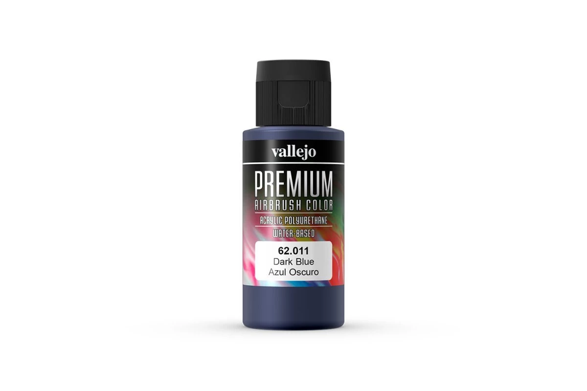 62011 | Vallejo Dark Blue Polyurethane Premium Airbrush Airbrush Colour Paint 60ml 3 62011 | Vallejo Dark Blue Polyurethane Premium Airbrush Airbrush Colour Paint 60ml