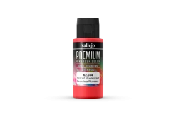 62034 | Vallejo Fluorescent Scarlet Polyurethane Premium Airbrush Colour 60ml