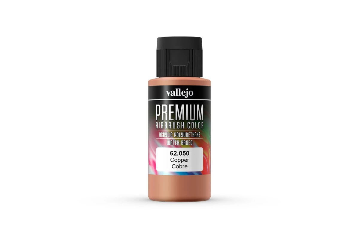 62050 | Vallejo Copper Polyurethane Premium Airbrush Colour 60ml 3 62050 | Vallejo Copper Polyurethane Premium Airbrush Colour 60ml