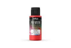 62074 | Vallejo Candy Red Transparent Polyurethane Premium Airbrush Colour 60ml