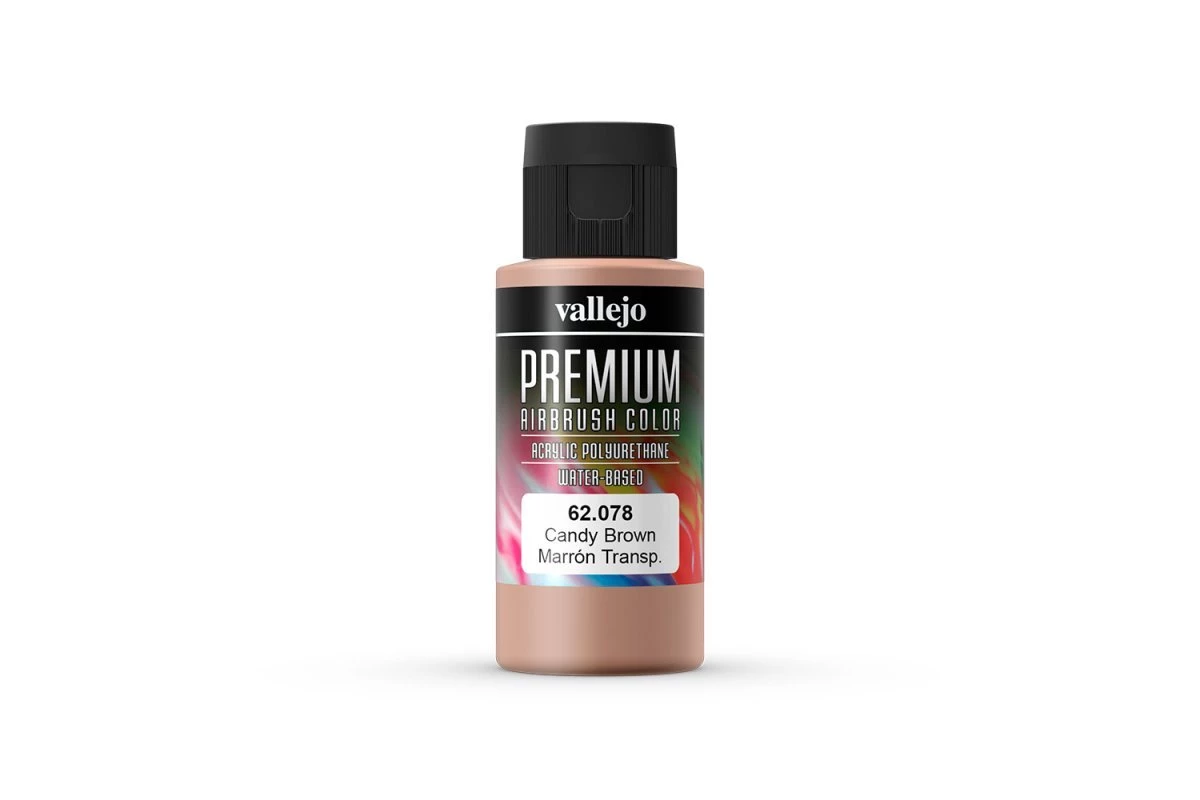62078 | Vallejo Candy Brown Transparent Polyurethane Premium Airbrush Colour 60ml 3 62078 | Vallejo Candy Brown Transparent Polyurethane Premium Airbrush Colour 60ml