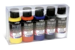 62104 | Vallejo Premium Colour Candy Colors Colour Set Acrylic Airbrush Paint 5Pcs