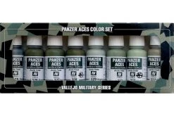 70127 | Vallejo Panzer Aces No 4 - Crew Uniforms Colour Acrylic Paint Set 8Pcs