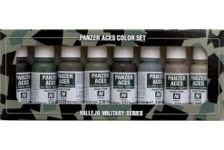 70128 | Vallejo Panzer Aces No 5 - Crew Uniforms Colour Acrylic Paint Set 8Pcs