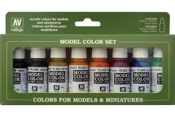 70136 | Vallejo Model Colour Transparent Colors Colour Acrylic Paint Set 8Pcs