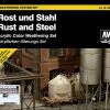 70150 | Vallejo Model Colour Rust And Steel Box Acrylic Paint Set W/ Brushes