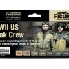 70186 | Vallejo Model Air WWII US Tank Crew Colour Acrylic Paint Set 8Pcs