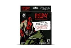 70187 | Vallejo Hellboy Figure W/ Acrylic Paint Set