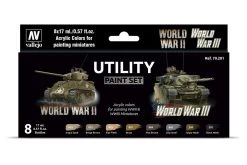 70201 | Vallejo Model Colour Utility Colour Acrylic Paint Set 8Pcs