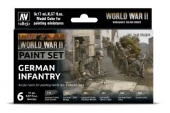 70206 | Vallejo Model Colour WWII German Infantry Acrylic Colour Paint Set 6Pcs