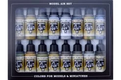 71185 | Vallejo Model Air (USAAF) Aircraft Colour Acrylic Airbrush Paint Set 16Pcs