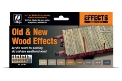 71187 | Vallejo Model Air Old & New Wood Effects Colour Acrylic Airbrush Paint Set