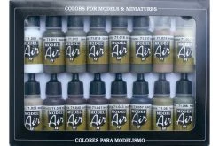 71190 | Vallejo Model Air German/Allied WWII Colour Acrylic Airbrush Paint Set 16Pcs
