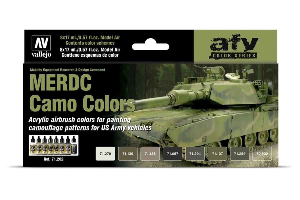 71202 | Vallejo Model Air Merdc Camo Colour Set 8Pcs 3 71202 | Vallejo Model Air Merdc Camo Colour Set 8Pcs