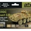 71212 | Vallejo Model Air MERDC Desert Colour Acrylic Paint Set 6Pcs