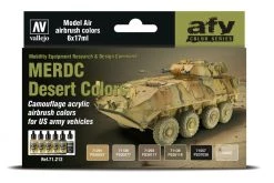 71212 | Vallejo Model Air MERDC Desert Colour Acrylic Paint Set 6Pcs