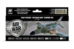 71604 | Vallejo Model Air Soviet/Russian Su-7/17 "Fitter", "Cold War" To 80's Colour Acrylic Paint Set 8Pcs