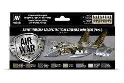 71609 | Vallejo Model Air Soviet/Russian Tactical Schemes 1960-2000 (Part I) Colour Acrylic Paint Set 8Pcs