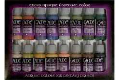 72290 | Vallejo Game Colour Extra Opaque Colour Acrylic Paint Set 16Pcs