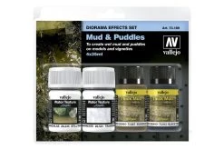 73189 | Vallejo Diorama Mud & Puddles Effects Set 35ml 4Pcs