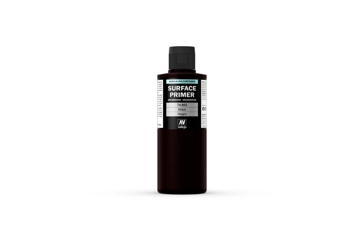 74602 | Vallejo Black Surface Primer 200ml 3 74602 | Vallejo Black Surface Primer 200ml