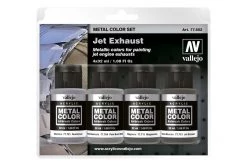 77602 | Vallejo Metal Colour Jet Exhaust Colour Acrylic Paint Set 4Pcs
