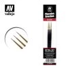 RK25999 | Vallejo Kolinsky-Tajmyr Sable Detailed Paint Brush Set 3Pcs