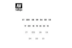 ST-AFV003 | Vallejo Soviet Numbers WWII Stencil -Cheap Vallejo Store VAL ST AFV003 01 1200x800 1