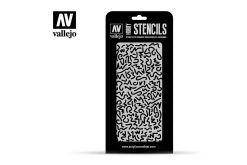 ST-CAM001 | Vallejo German Luftwaffe WWII Shingles Camouflage Stencil