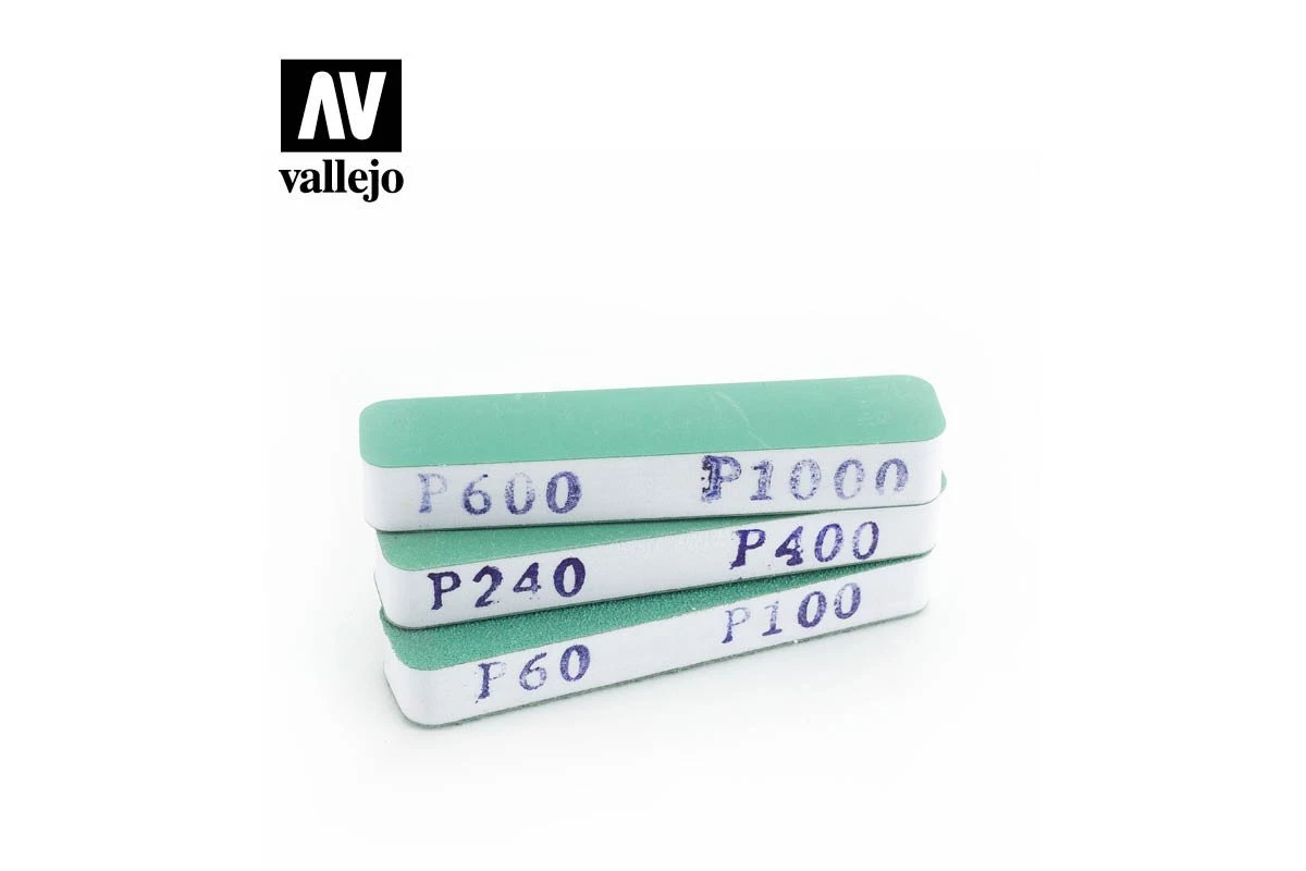 T04002 | Vallejo Flexi Sanders Dual Grit 3Pcs (90x19x12mm) 3 T04002 | Vallejo Flexi Sanders Dual Grit 3Pcs (90x19x12mm)