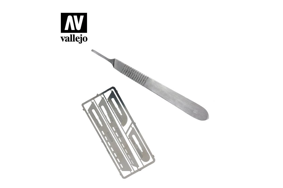 T06001 | Vallejo Modeling Saw Set W/ Scalpel Handle 3 T06001 | Vallejo Modeling Saw Set W/ Scalpel Handle