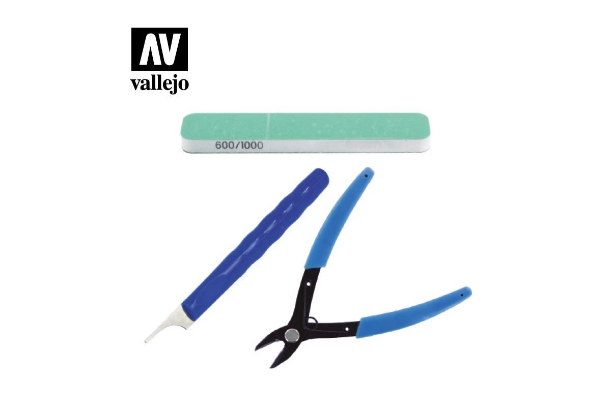 T11002 | Vallejo Basic Plastic Preparation Modelling Tool Set 3Pcs 3 T11002 | Vallejo Basic Plastic Preparation Modelling Tool Set 3Pcs